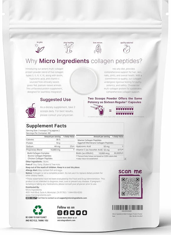 Australian Micro Ingredients Multi Collagen Peptides Powder